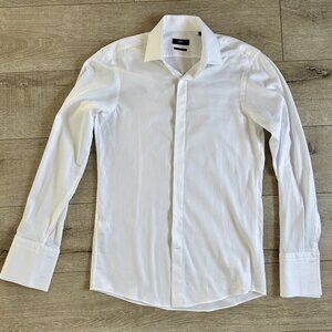 Boss by Hugo Boss Sharp Fit Myron French Cuff Tuxedo Dress Shirt 15 - 32/33